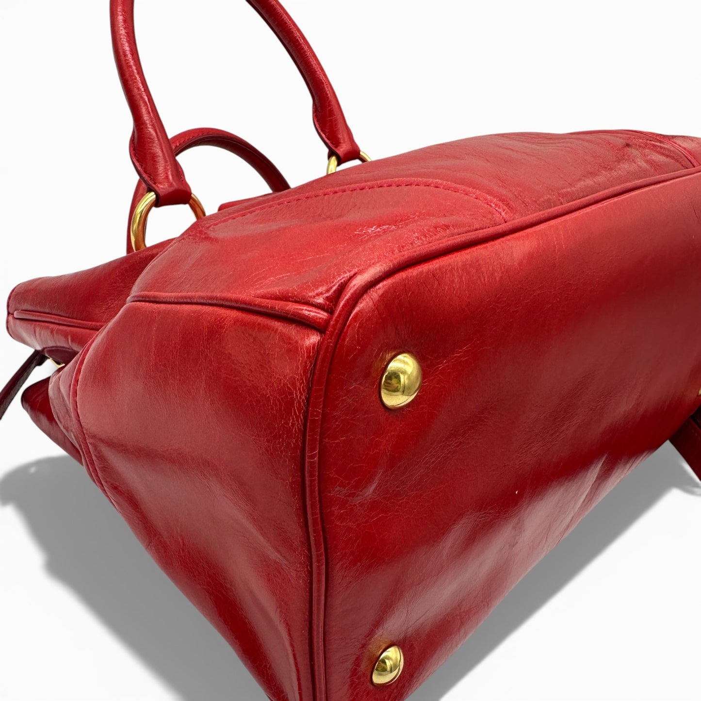 Vintage Miu Miu Vitello Shine 2-Way Handbag