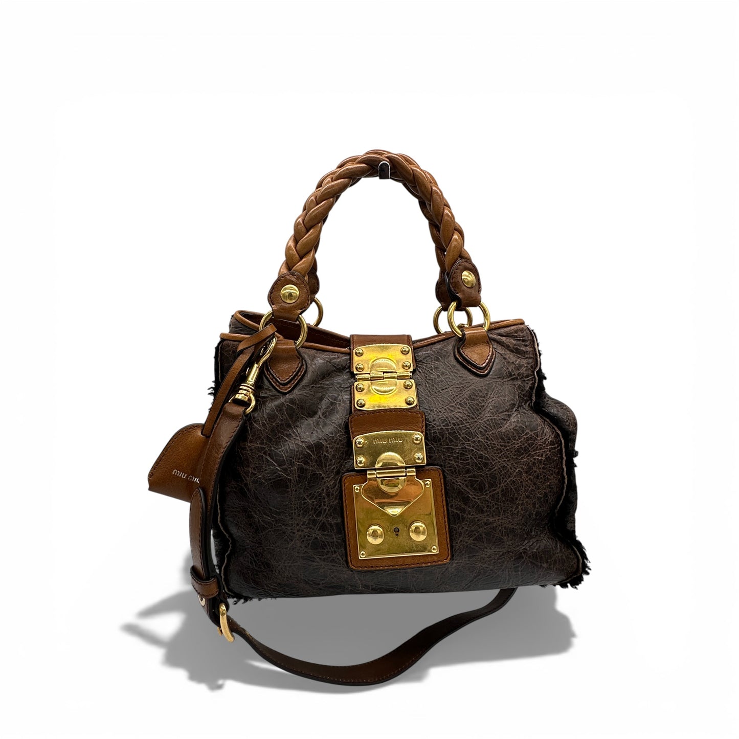 Miu Miu 2-Way Nappa Handbag