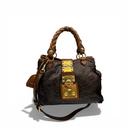 Miu Miu 2-Way Nappa Handbag