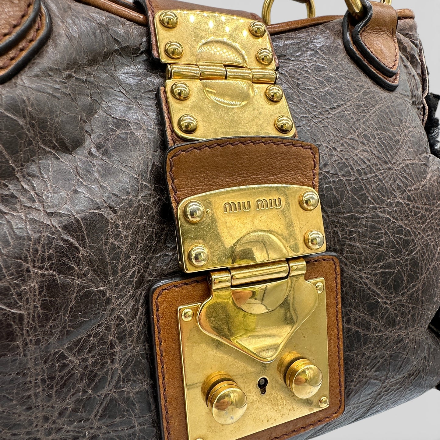 Miu Miu 2-Way Nappa Handbag