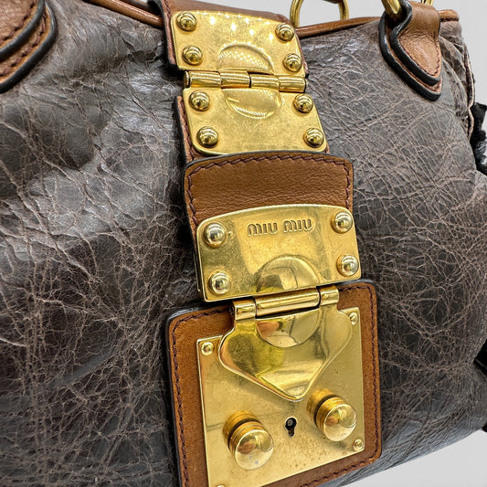 Miu Miu 2-Way Nappa Handbag