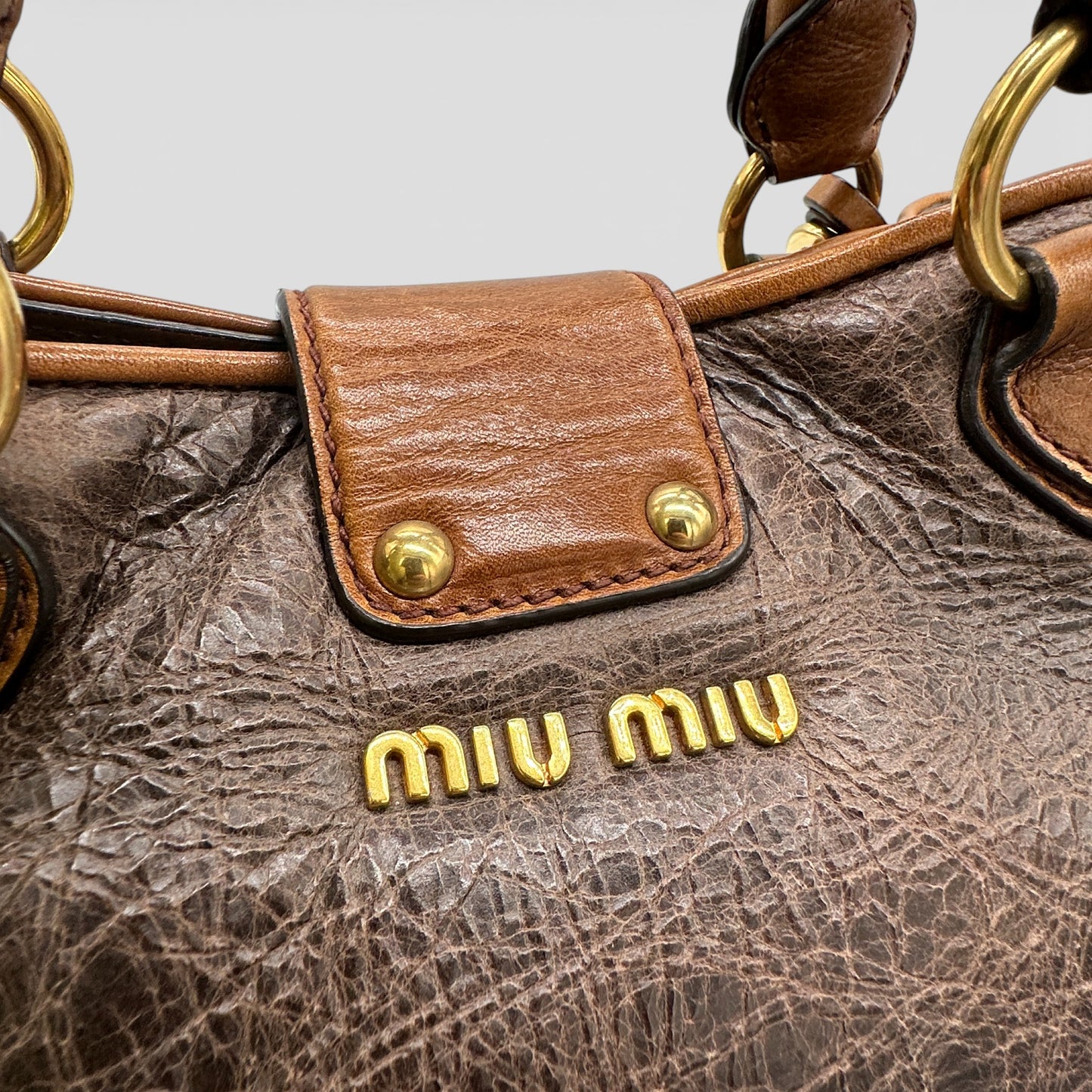 Miu Miu 2-Way Nappa Handbag