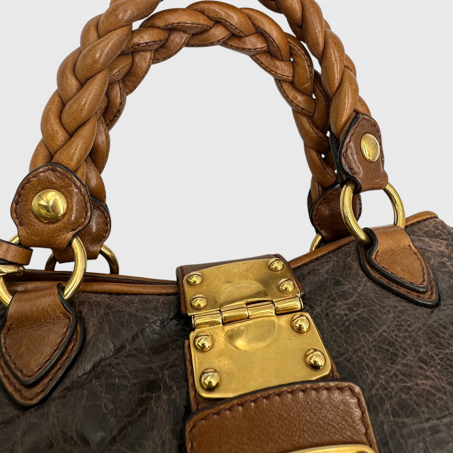 Miu Miu 2-Way Nappa Handbag