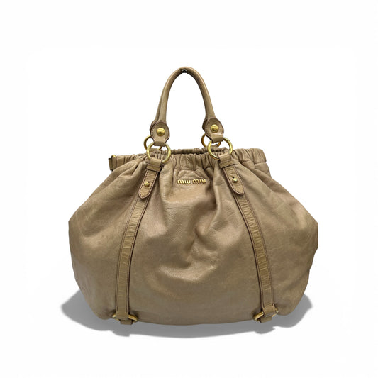 Sac à main vintage Miu Miu Vitello Shine 2 en 1