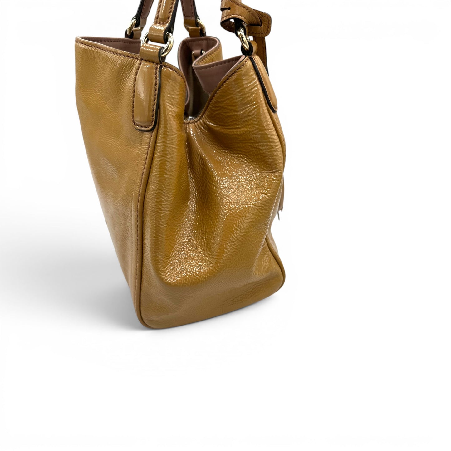 Gucci Patent Soho Small Tote Handbag