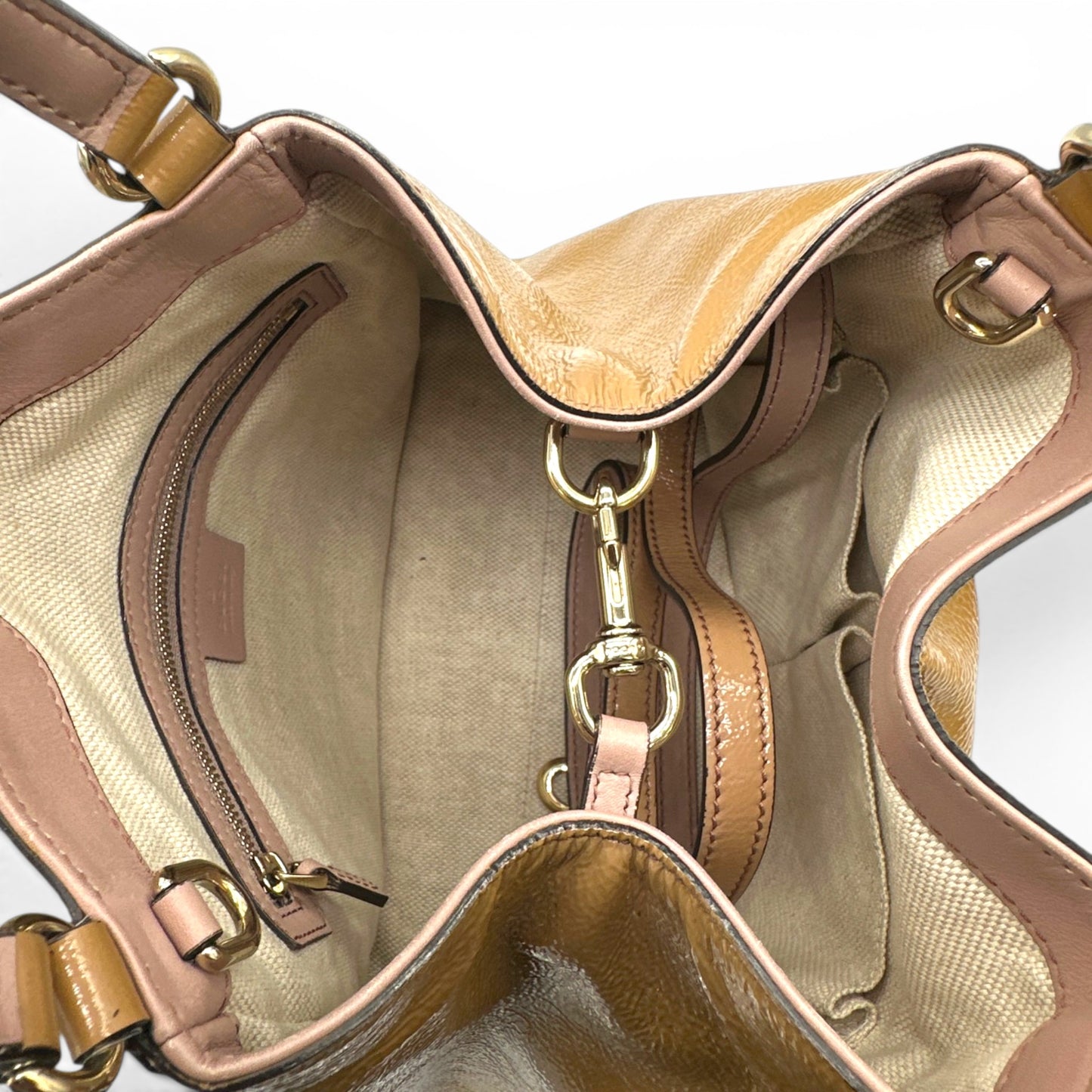 Gucci Patent Soho Small Tote Handbag