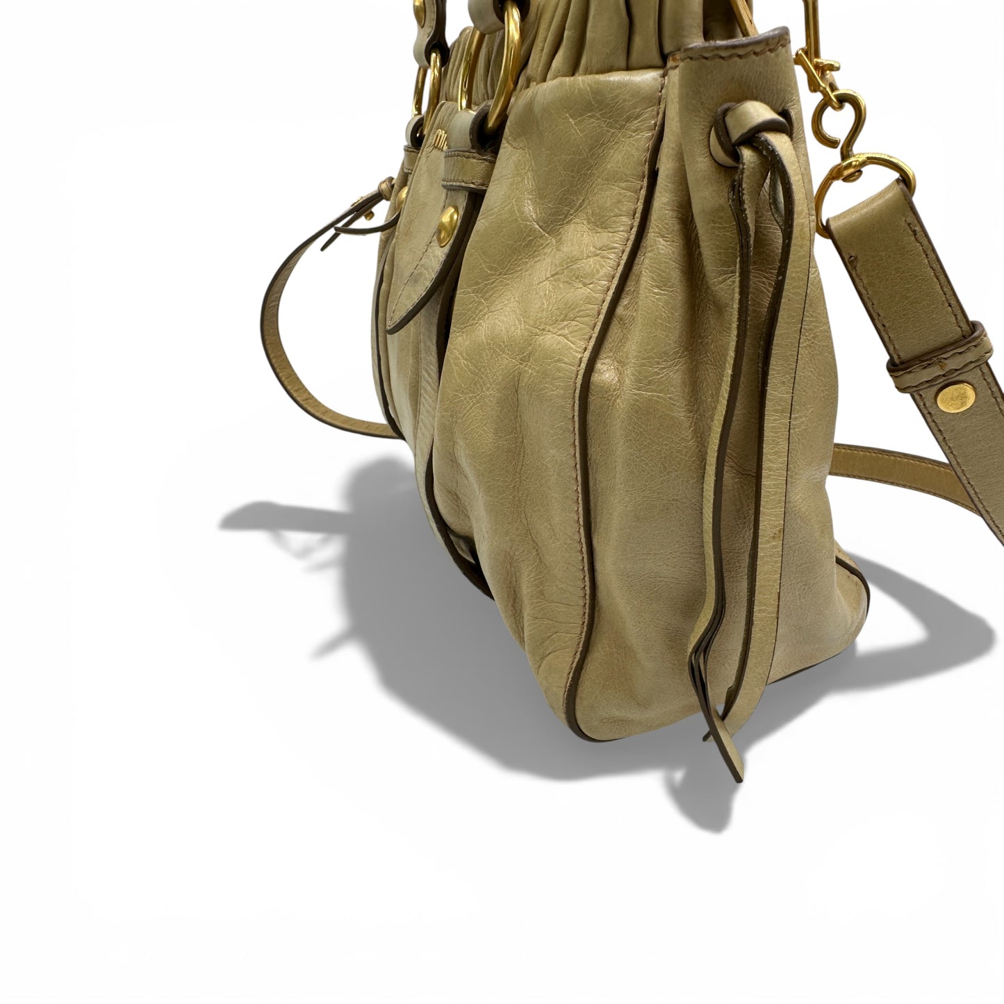 Vintage Miu Miu Vitello Lux 2-Way Handbag