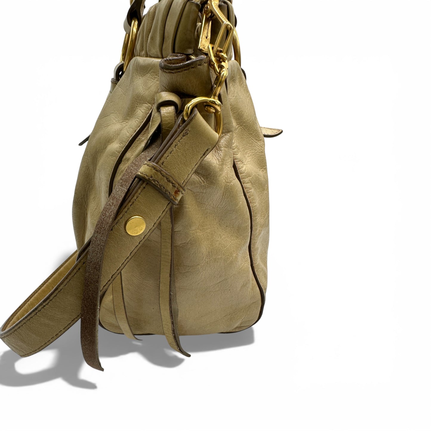 Vintage Miu Miu Vitello Lux 2-Way Handbag
