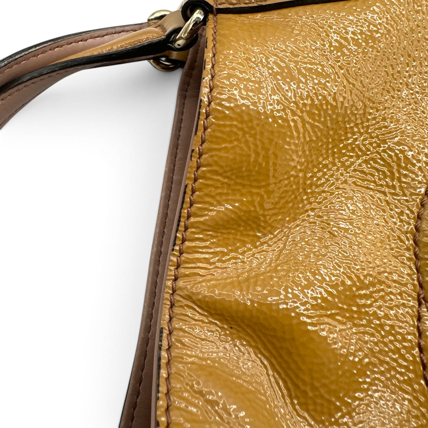 Gucci Patent Soho Small Tote Handbag
