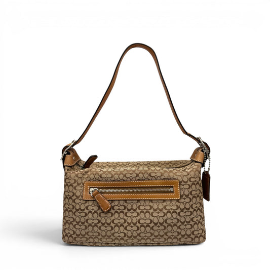 Vintage Coach 6332 Brown Monogram Shoulder Bag