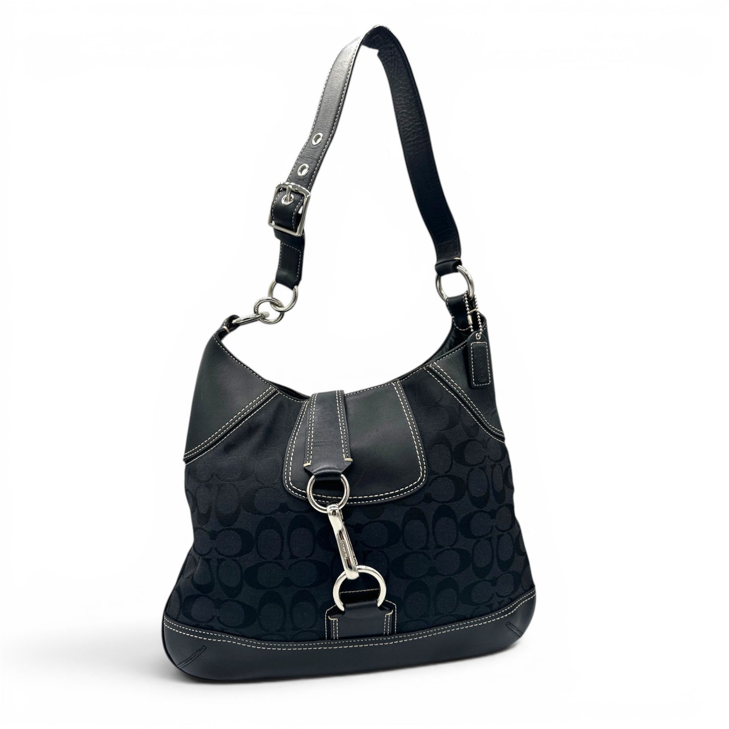 Sac bandoulière vintage Coach 10243 Hampton à clip