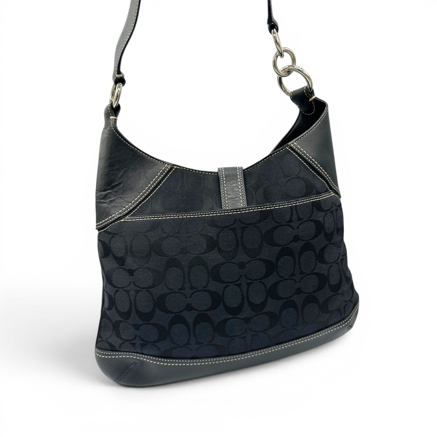 Sac bandoulière vintage Coach 10243 Hampton à clip