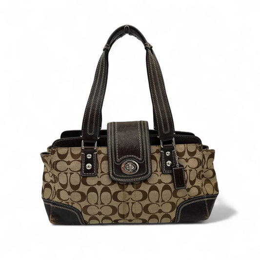 Vintage Coach F13975 Hamptons Carryall Shoulder Bag