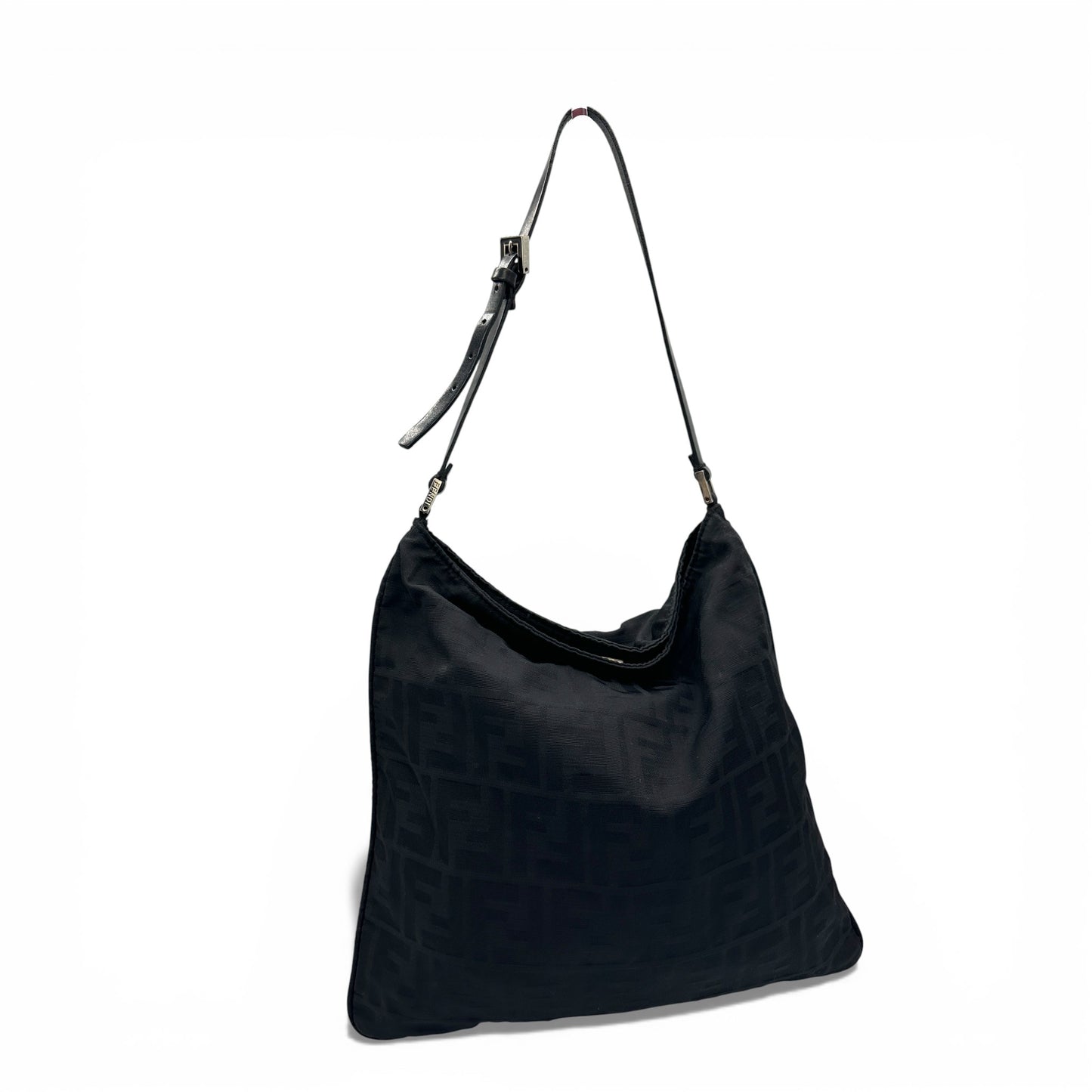 Sac cabas vintage Fendi Zucca à pochette plate et bandoulière