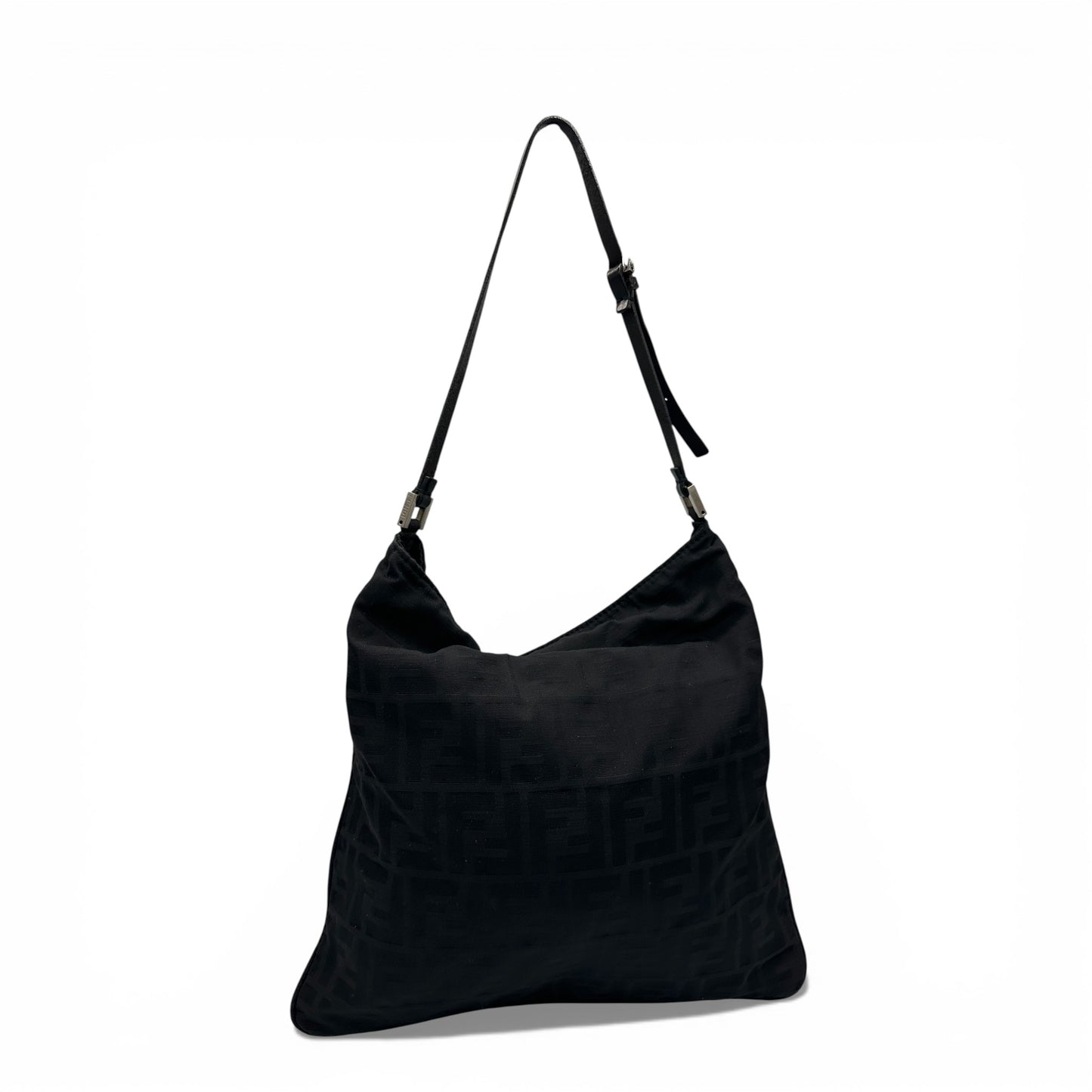 Sac cabas vintage Fendi Zucca à pochette plate et bandoulière