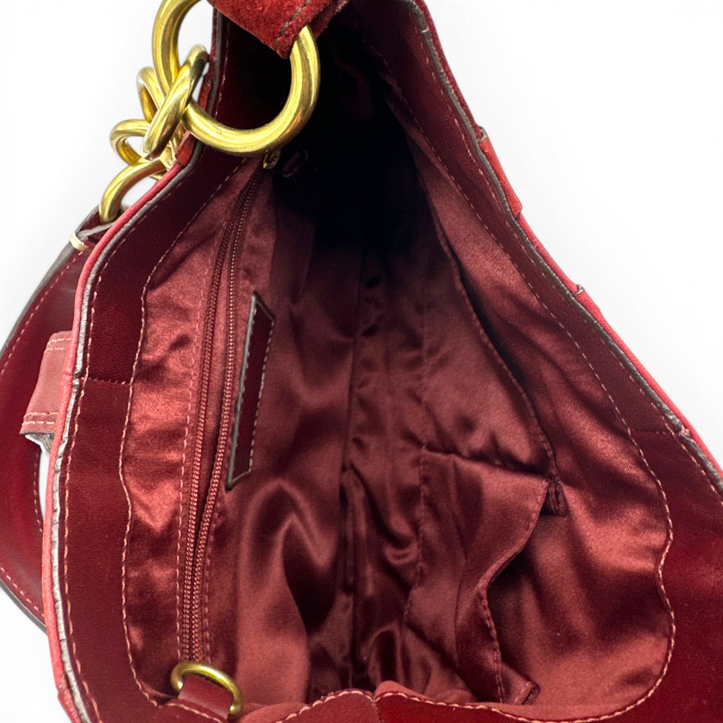 Sac bandoulière vintage Coach F10223 Hampton à monogramme en relief