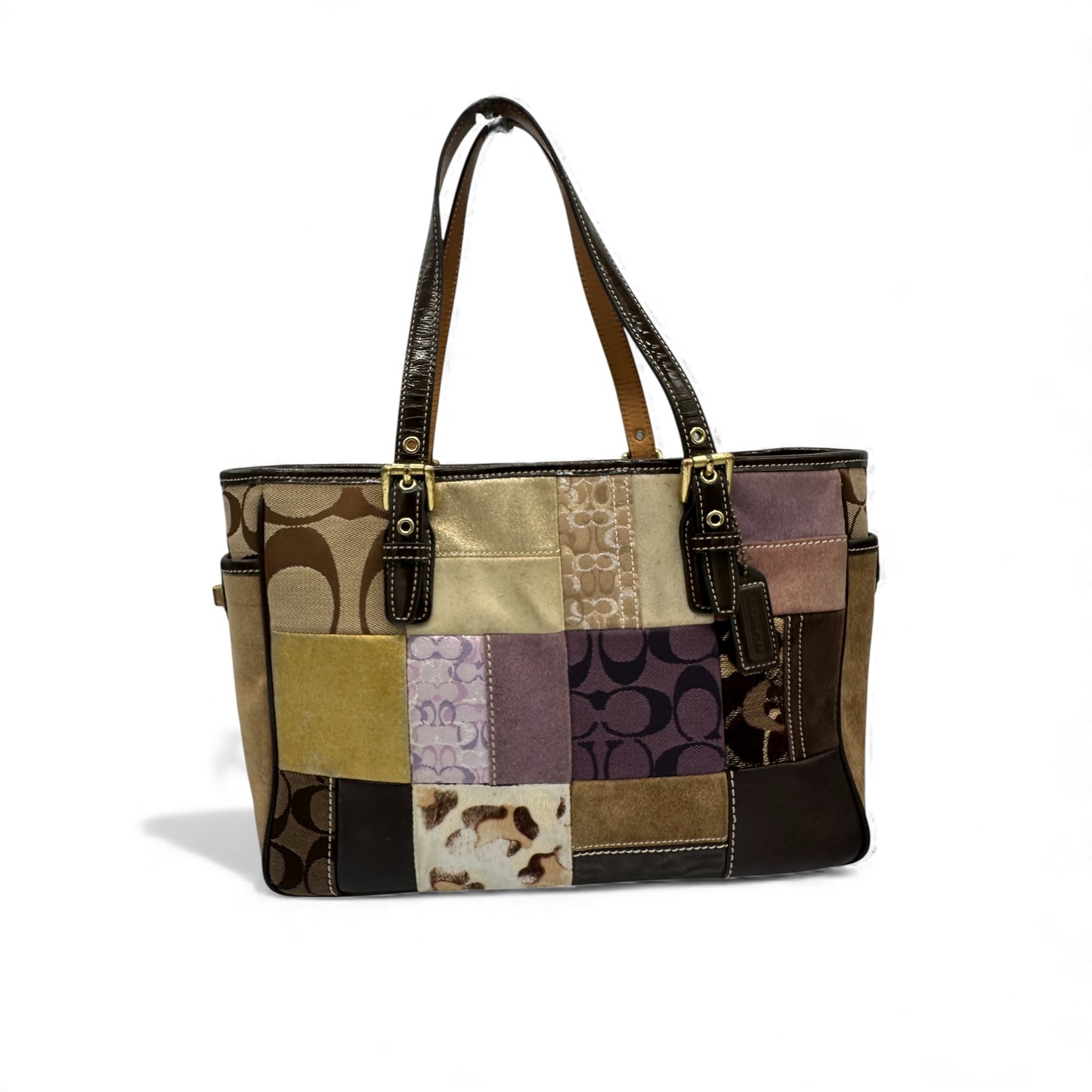 Vintage Coach 9499 Limited Edition Patchwork Tote Bag