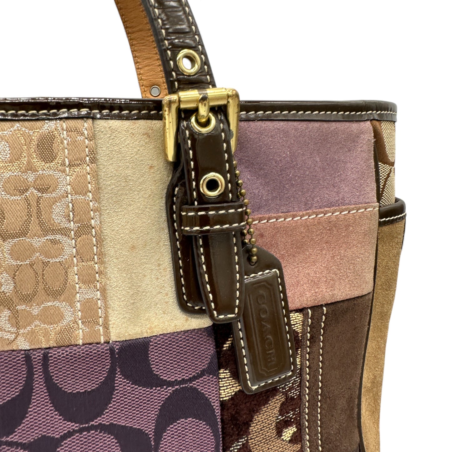 Vintage Coach 9499 Limited Edition Patchwork Tote Bag