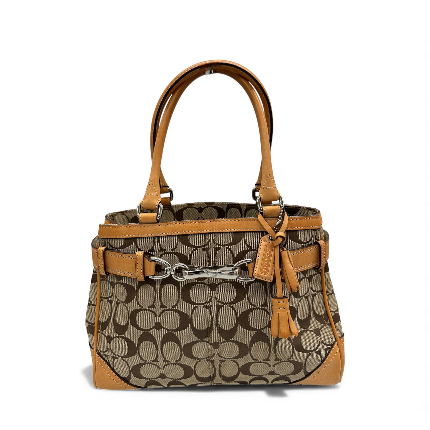 Vintage Coach F08K06 Hampton Clip Tote Handtasche