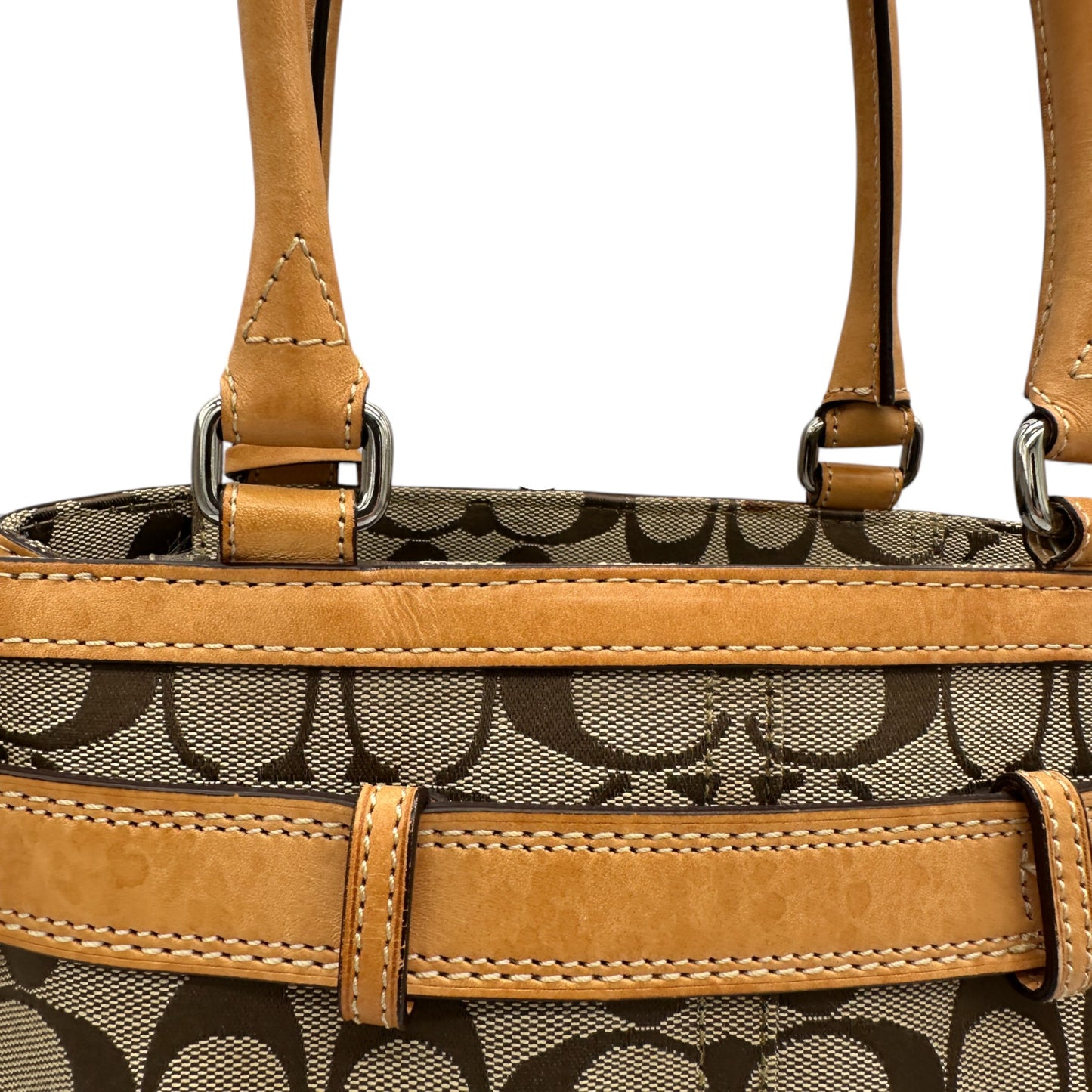 Vintage Coach F08K06 Hampton Clip Tote Handtasche