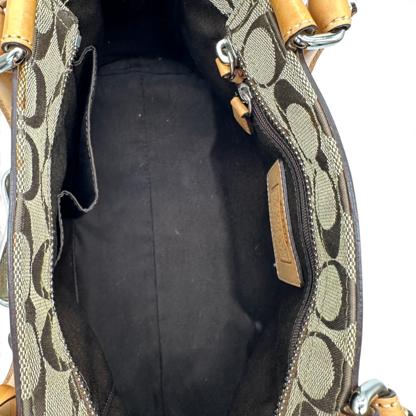 Vintage Coach F08K06 Hampton Clip Tote Handtasche