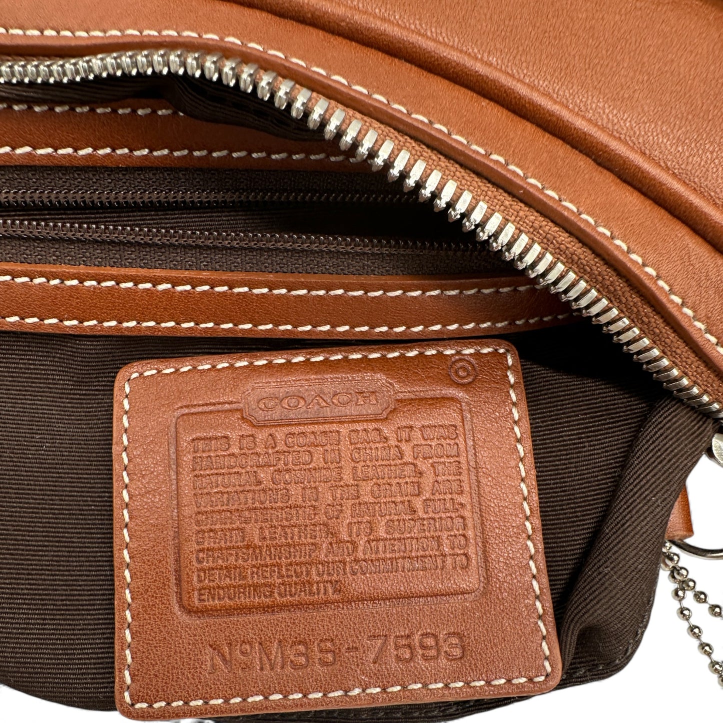 Vintage Coach 7593 Crescent Schultertasche