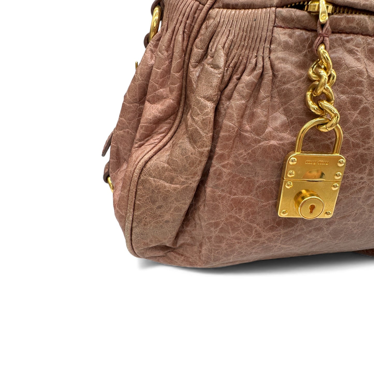 Vintage Miu Miu 2-Way Nappa Leather Handbag