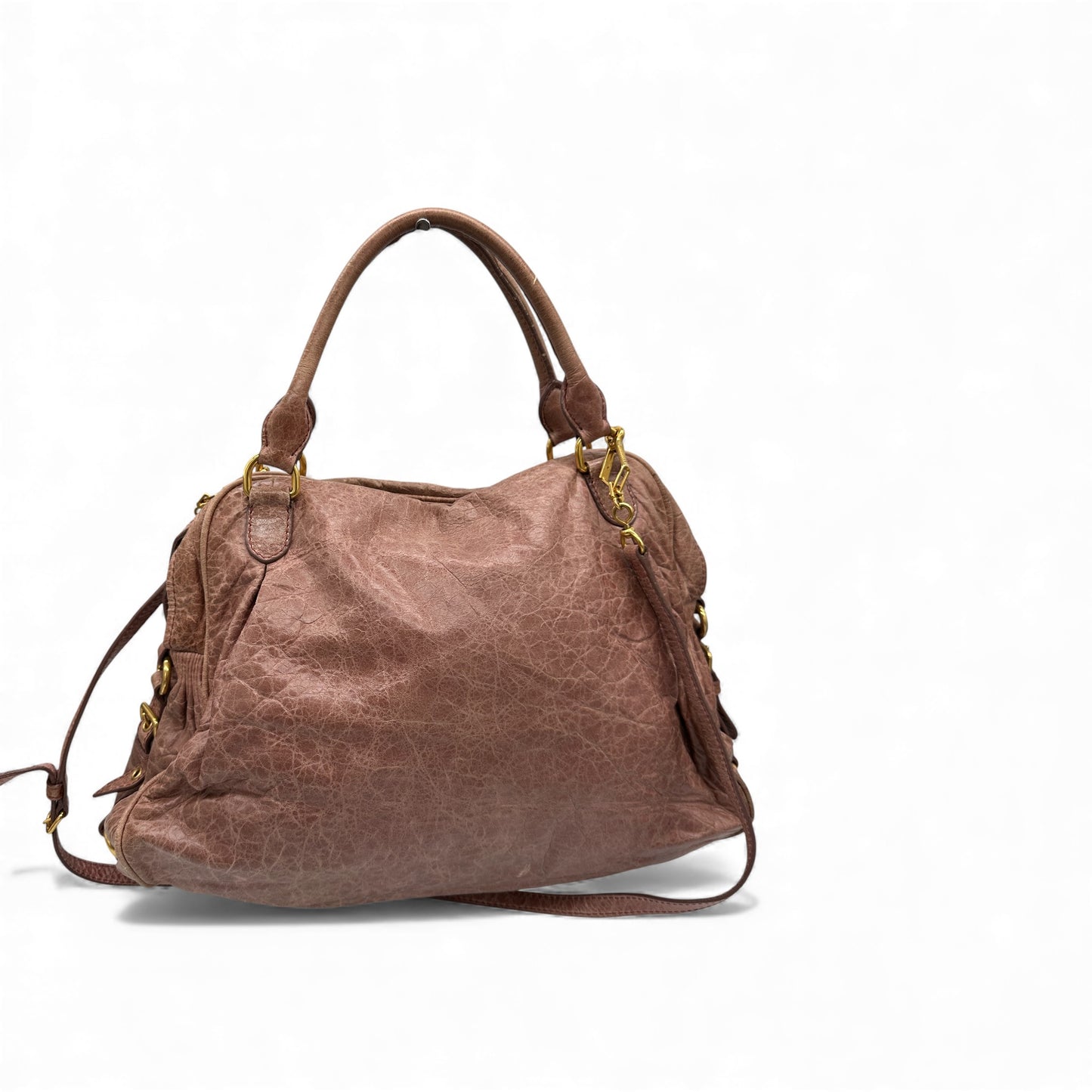 Vintage Miu Miu 2-Way Nappa Leather Handbag