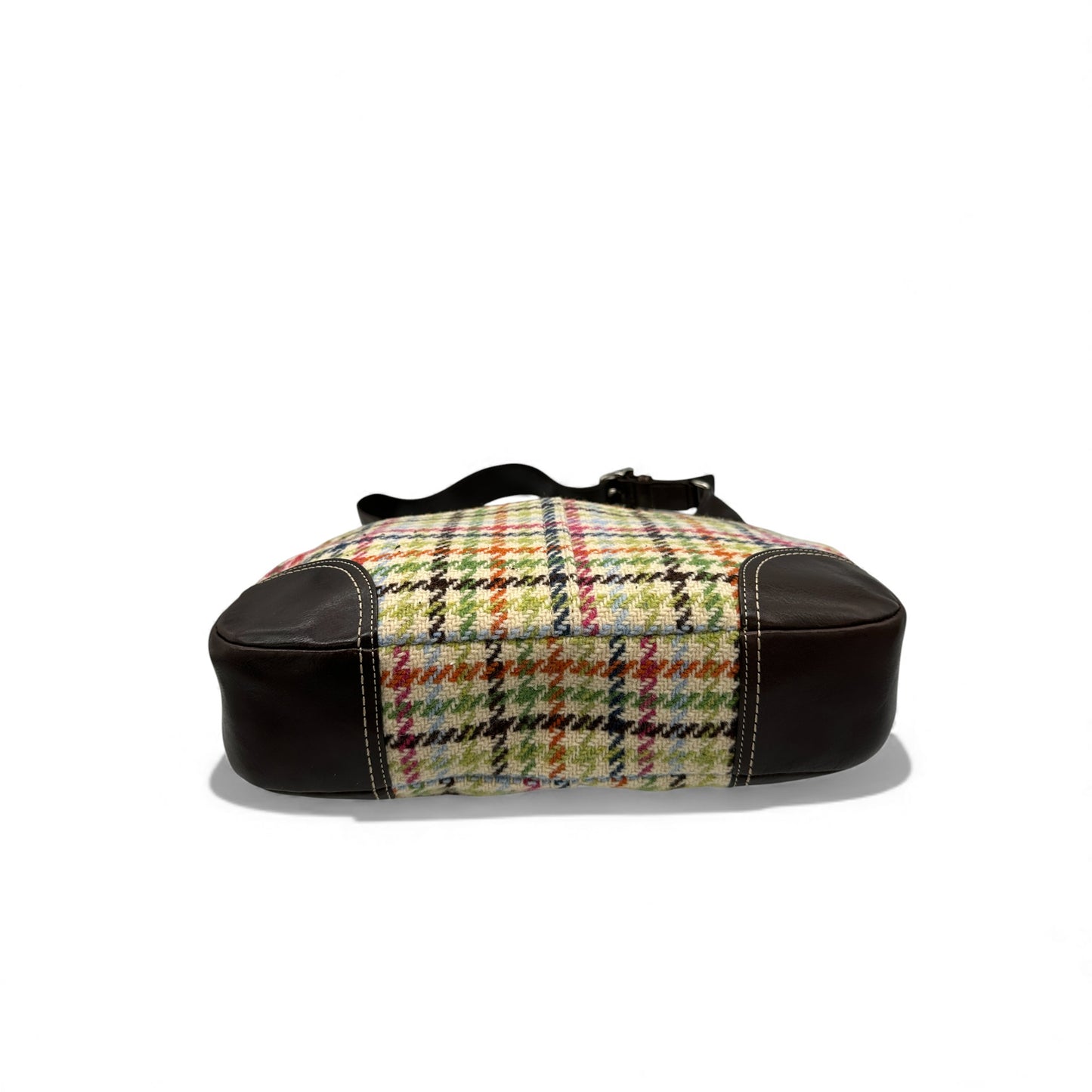 Vintage Coach F12631 Hampton Tattersall Shoulder Bag