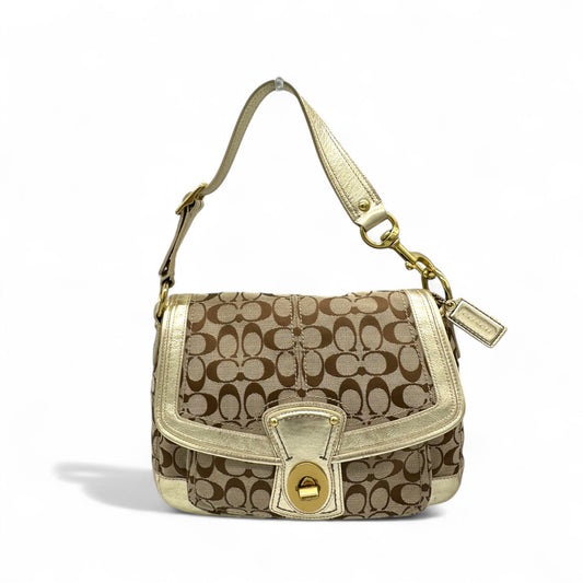Vintage Coach F12857 Ali Legacy Turnlock Shoulder Bag