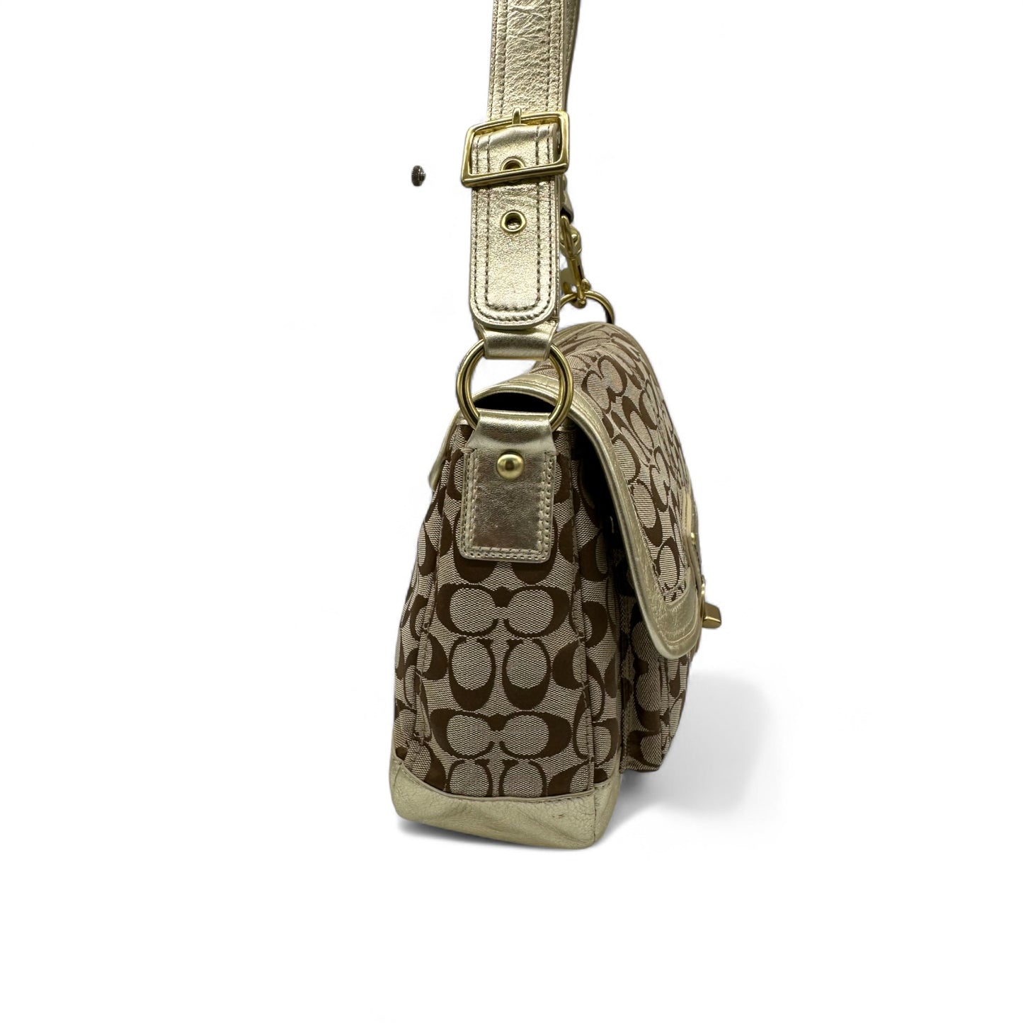 Vintage Coach F12857 Ali Legacy Turnlock Shoulder Bag