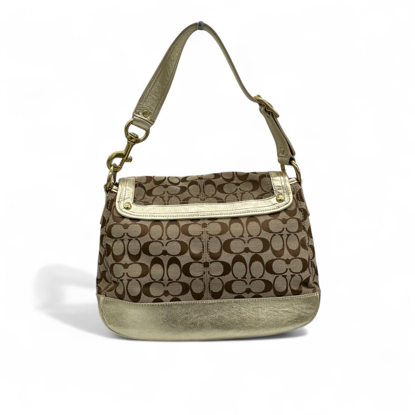 Vintage Coach F12857 Ali Legacy Turnlock Shoulder Bag