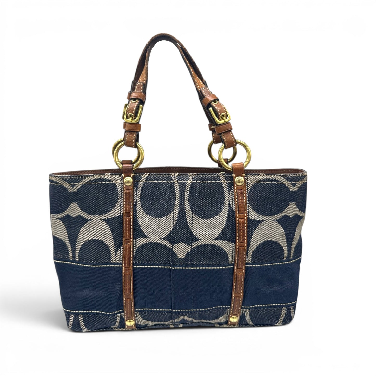 Vintage Coach 11178 Denim Mini Tote Handbag
