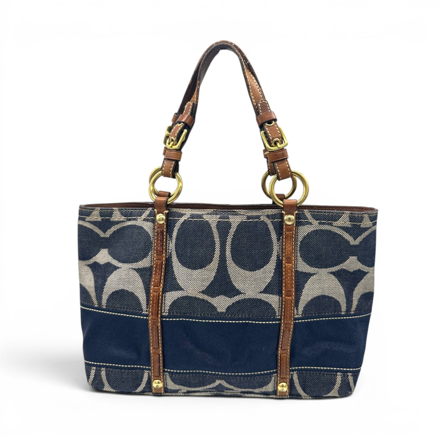 Vintage Coach 11178 Denim Mini Tote Handbag