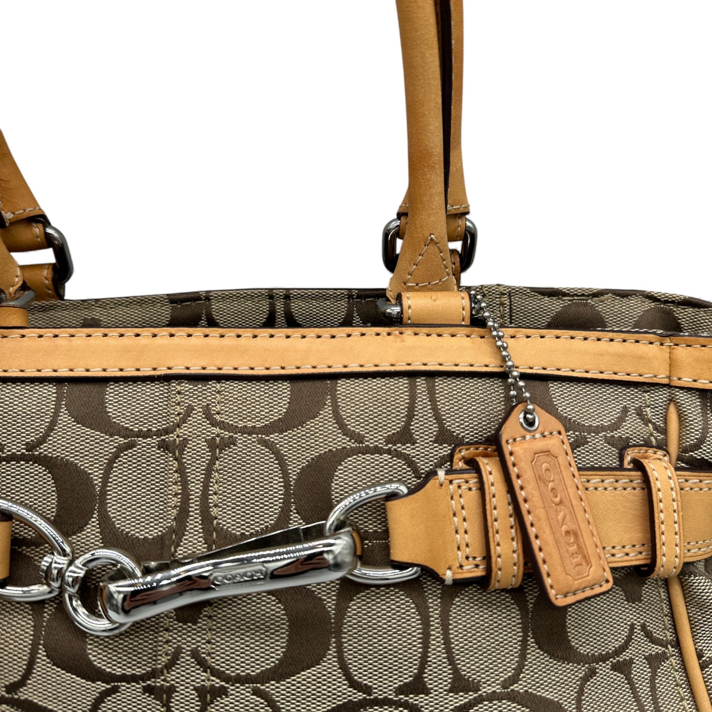 Vintage Coach F08K06 Hampton Clip Tote Handtasche