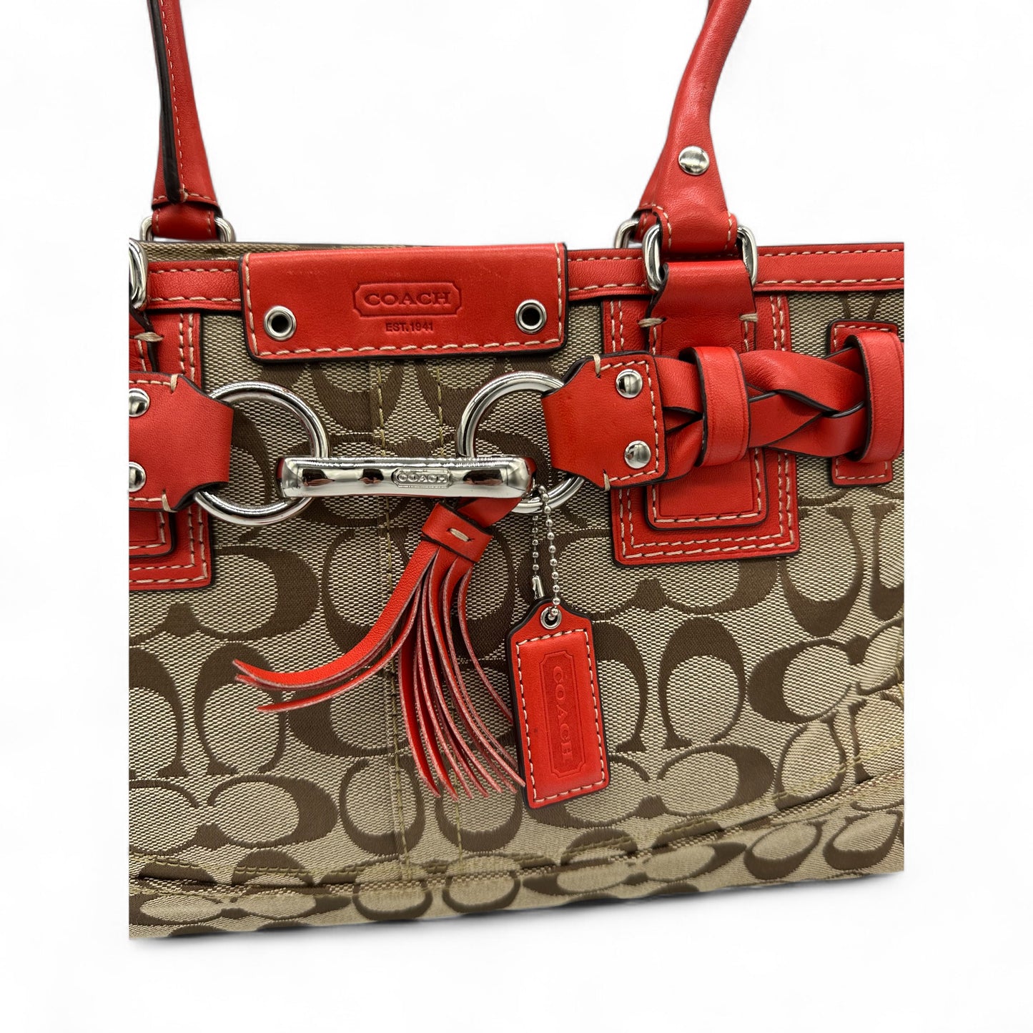 Vintage Coach F13065 Hampton Clip Handbag