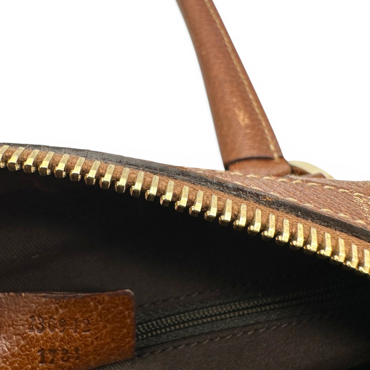 Vintage Gucci Abbey Denim Mini Boston Handbag