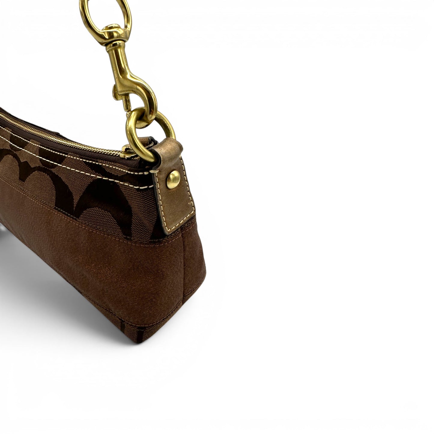 Vintage Coach 11096 East West Baguette Shoulder Bag