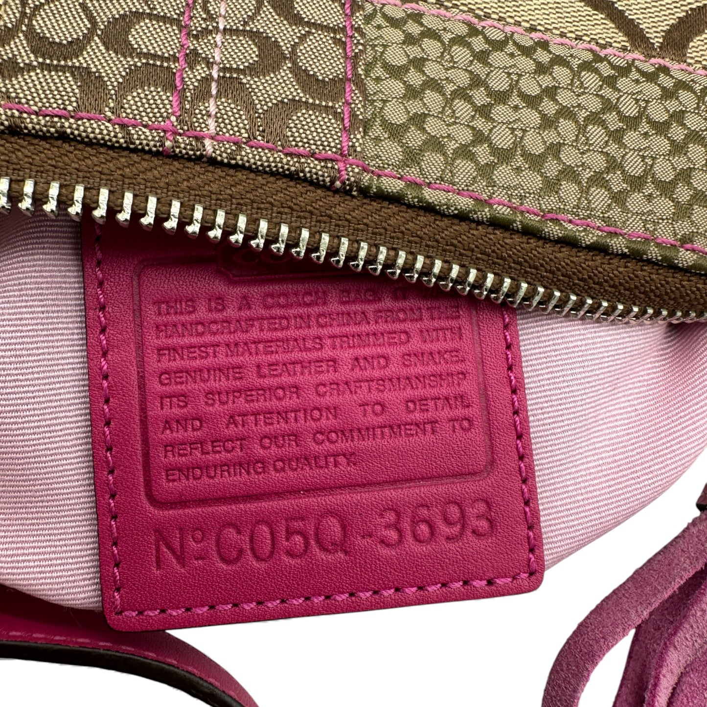 Vintage Coach 3693 Patchwork Mini Shoulder Bag