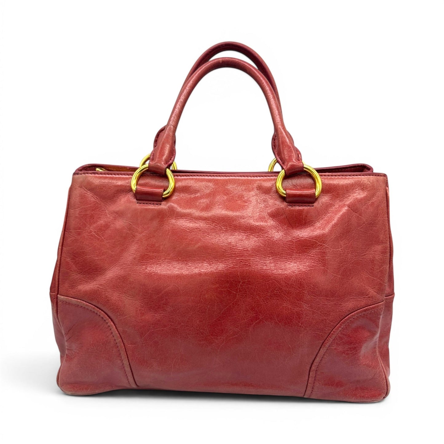 Vintage Miu Miu Vitello Shine 2-Wege-Handtasche