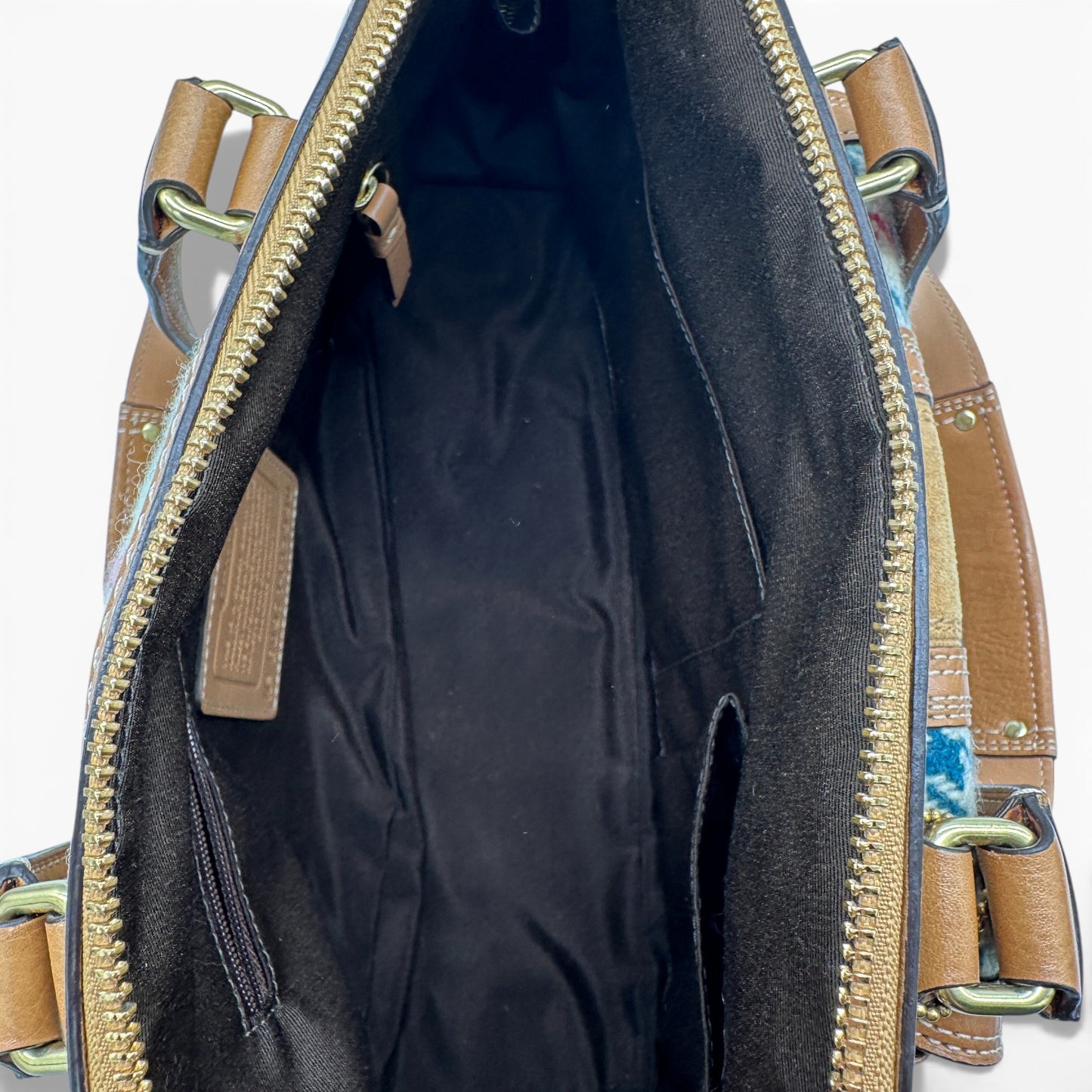 Vintage Coach F13990 Tattersall Plaid Handbag