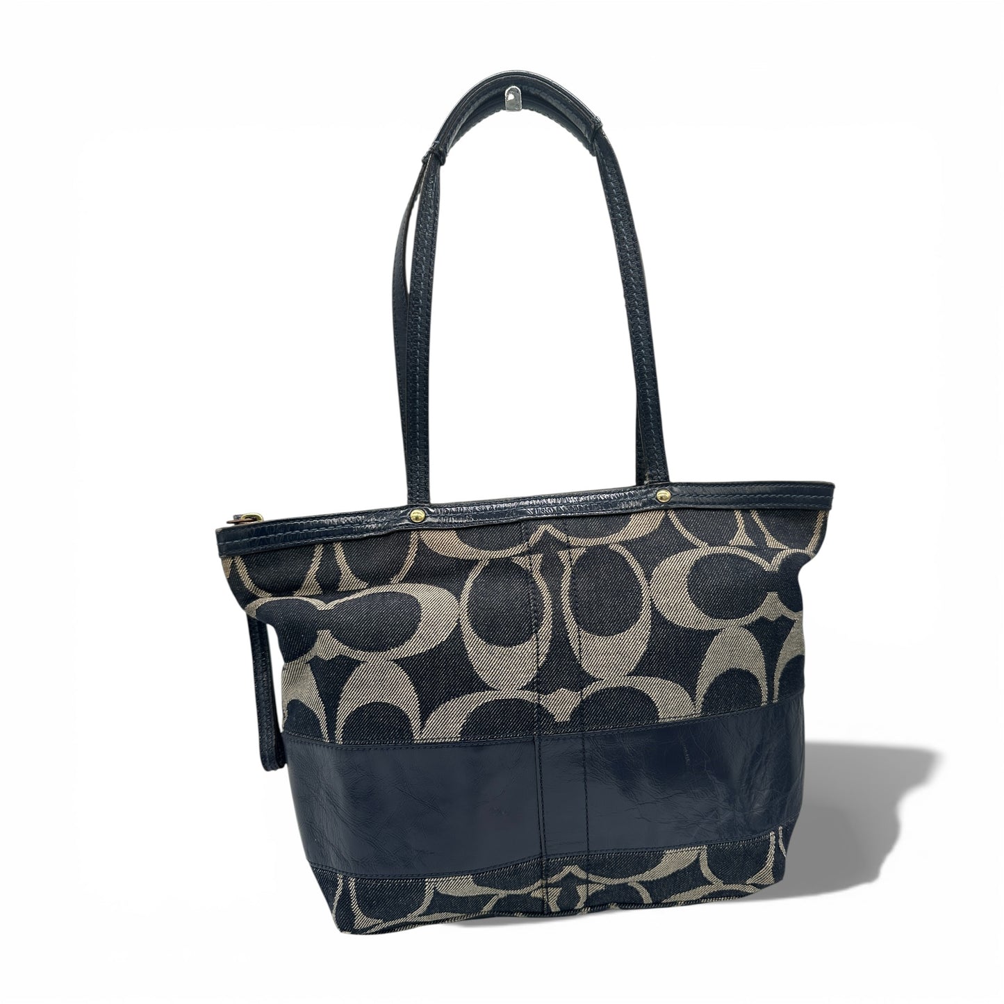 Vintage Coach 12546 Denim Tote Schultertasche