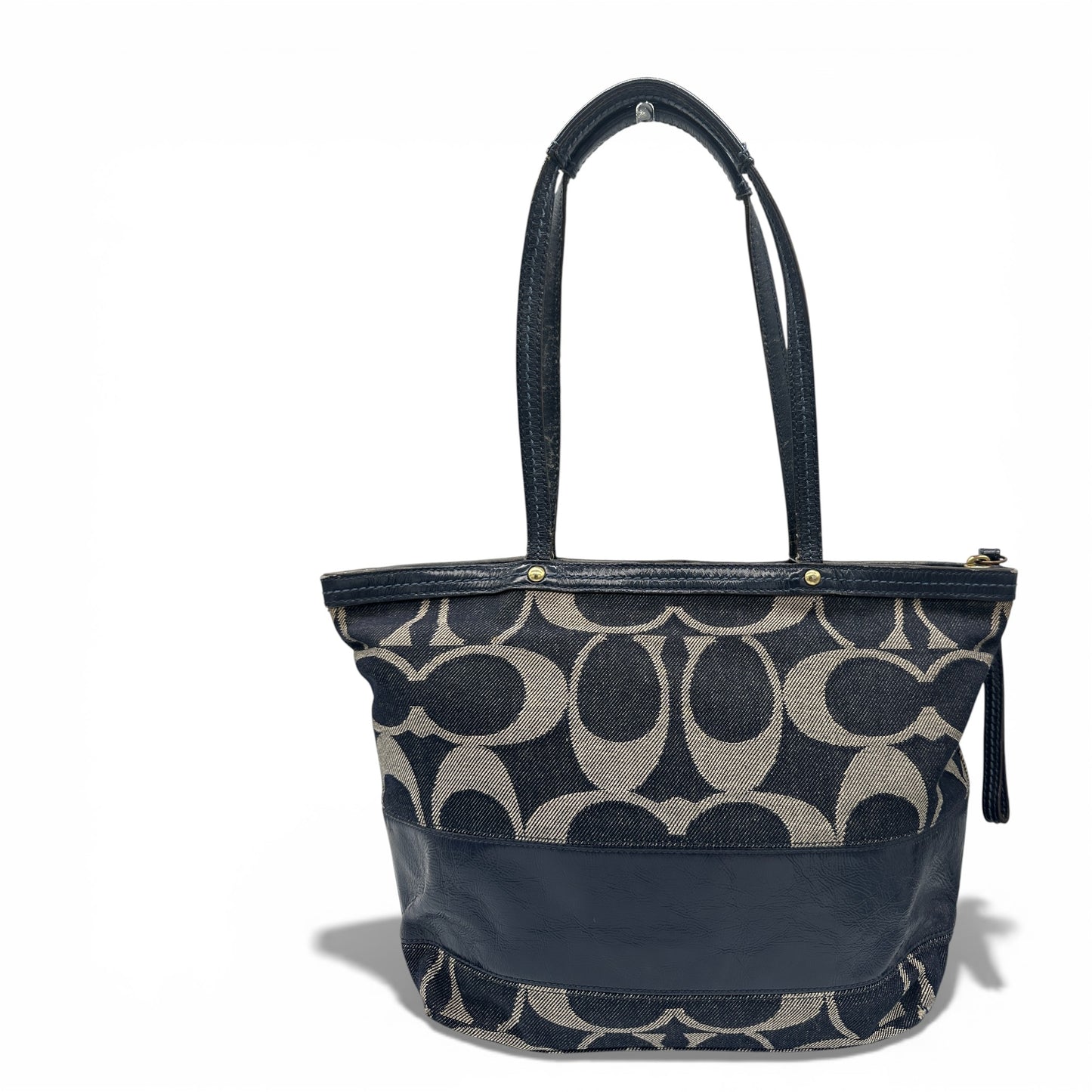 Vintage Coach 12546 Denim Tote Schultertasche