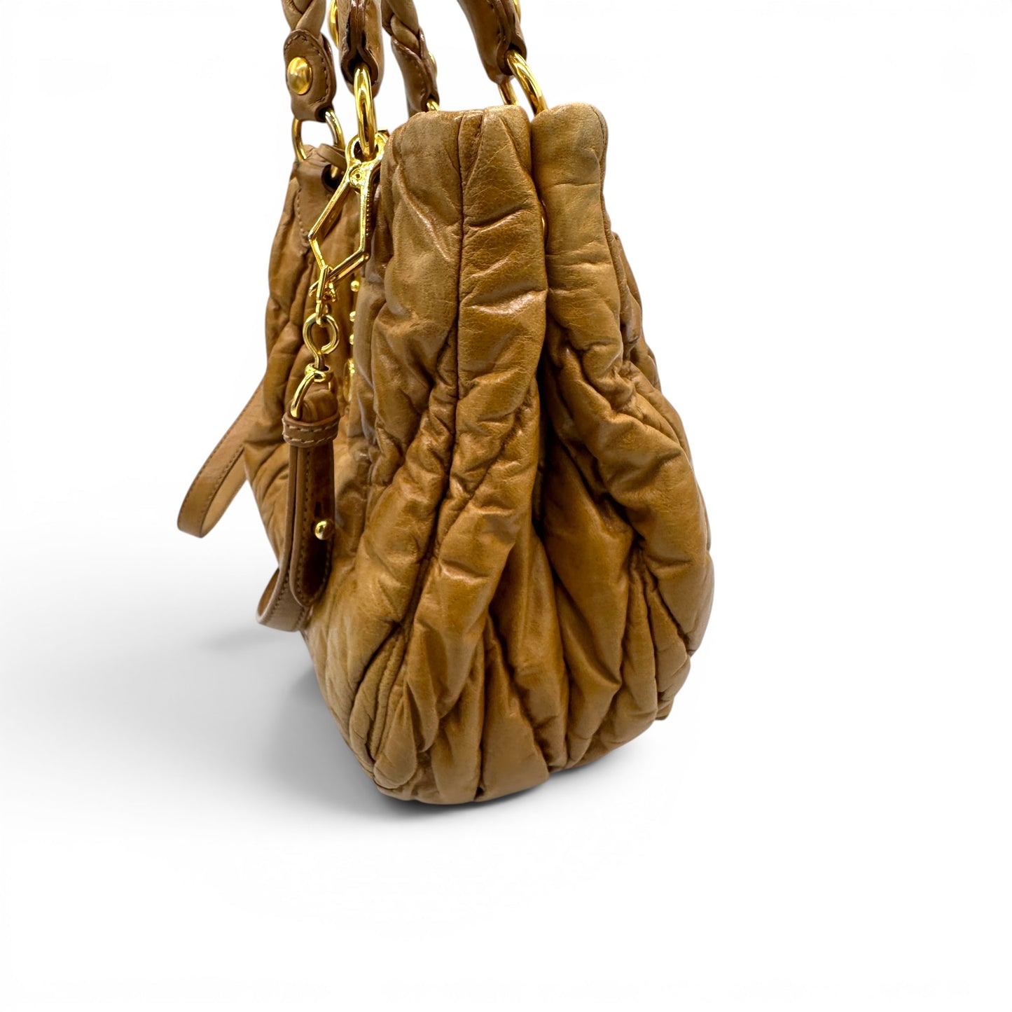 Miu Miu Sac à main fourre-tout en denim matelassé