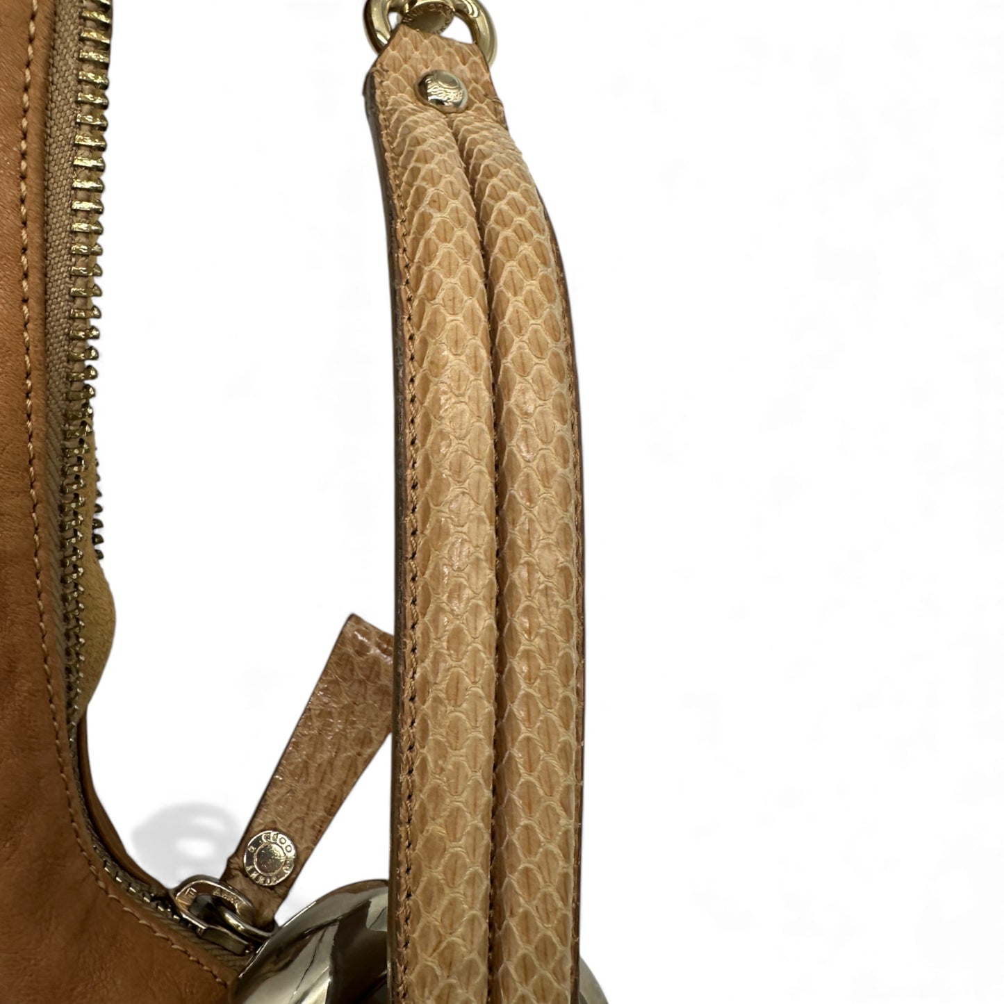 Jimmy Choo Solar Cuff Leather Hobo Bag