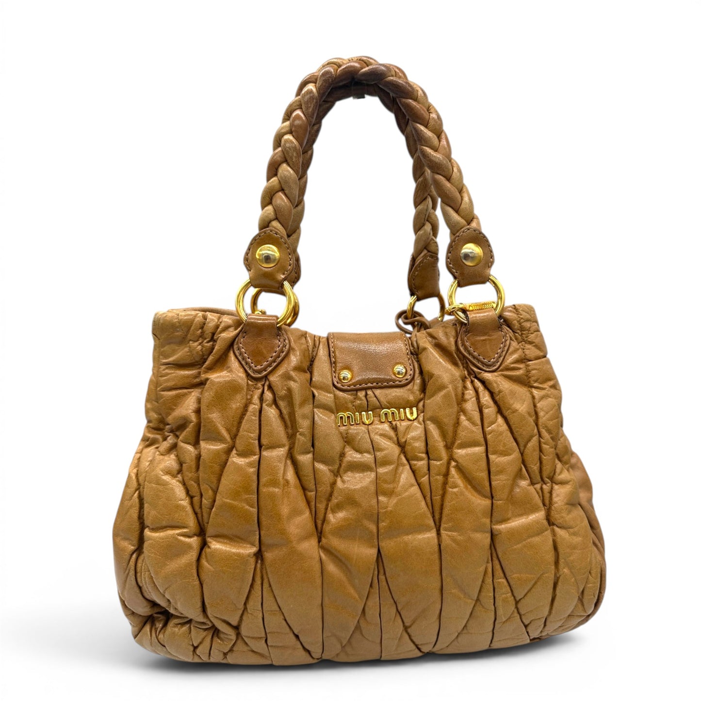 Miu Miu Sac à main fourre-tout en denim matelassé