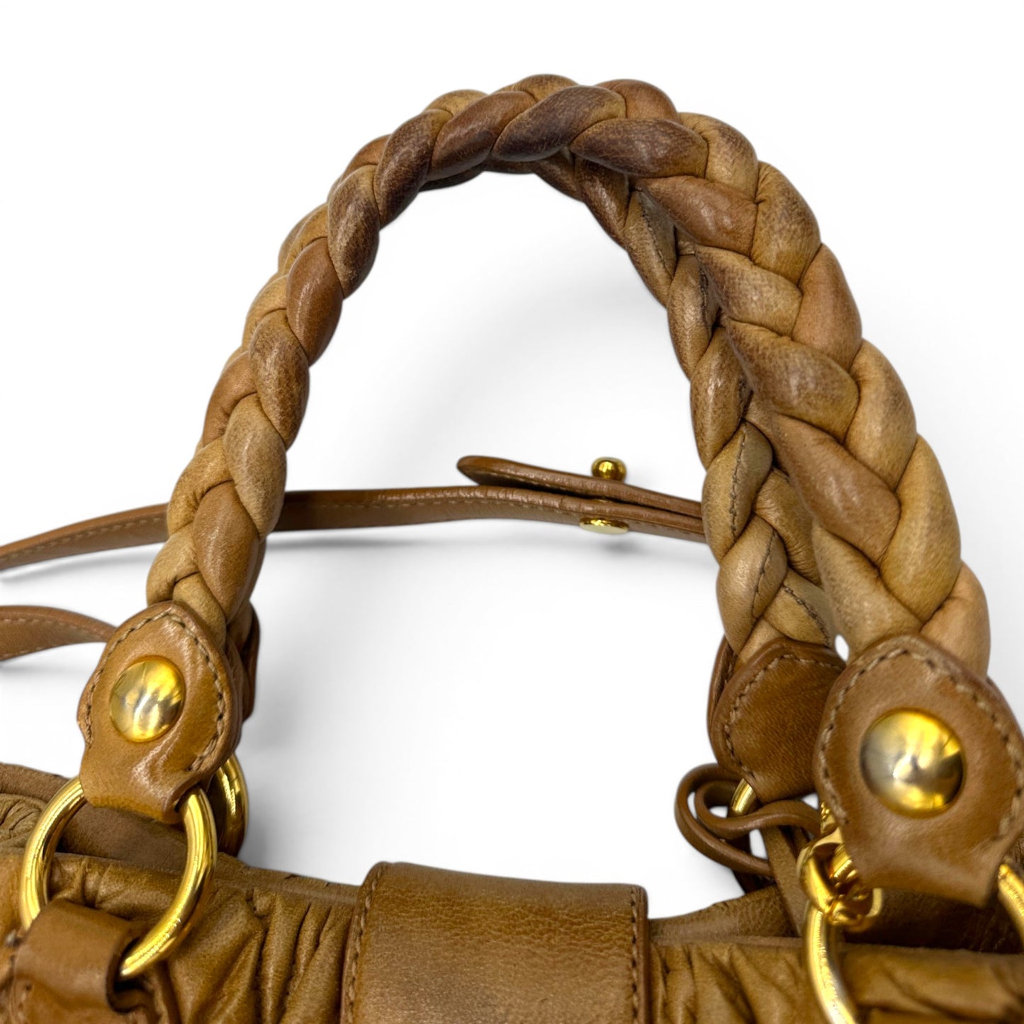 Miu Miu Sac à main fourre-tout en denim matelassé