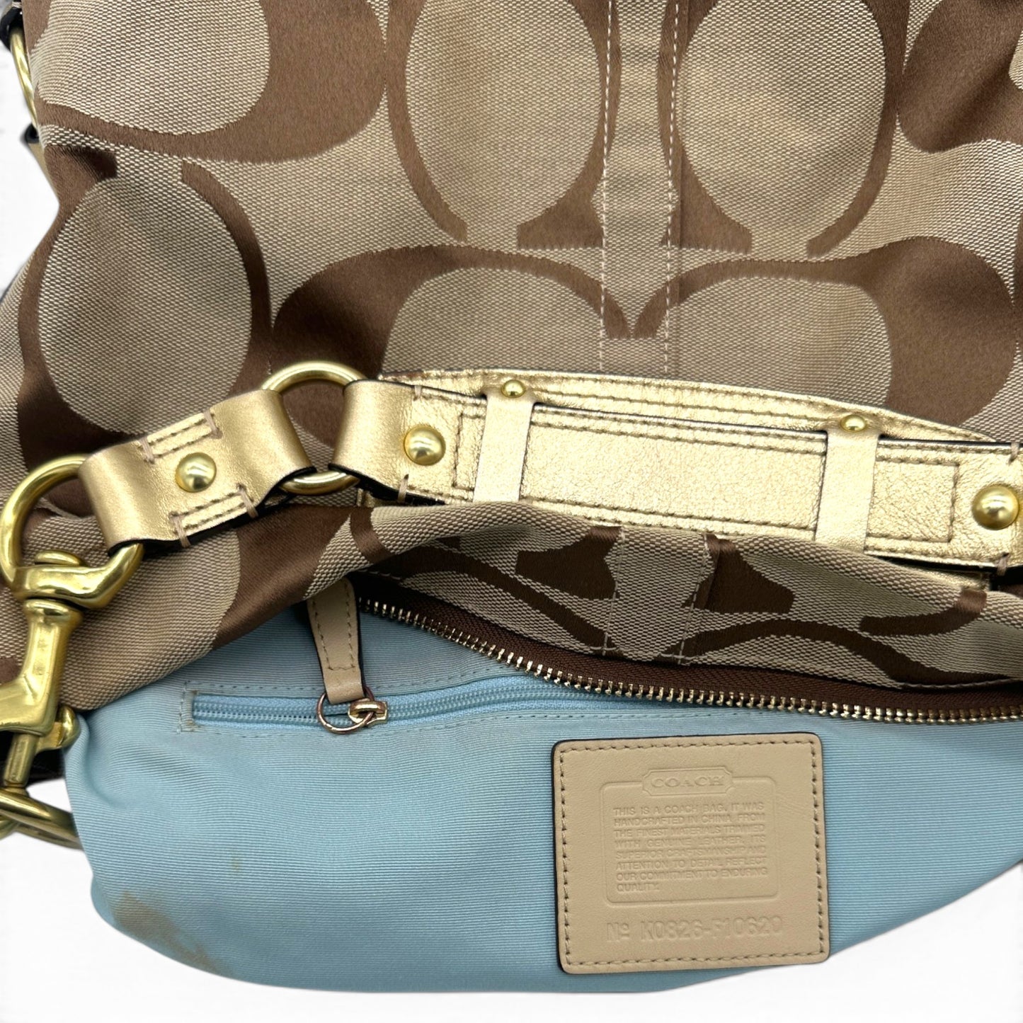 Vintage Coach F10620 Large Carly Shoulder Bag