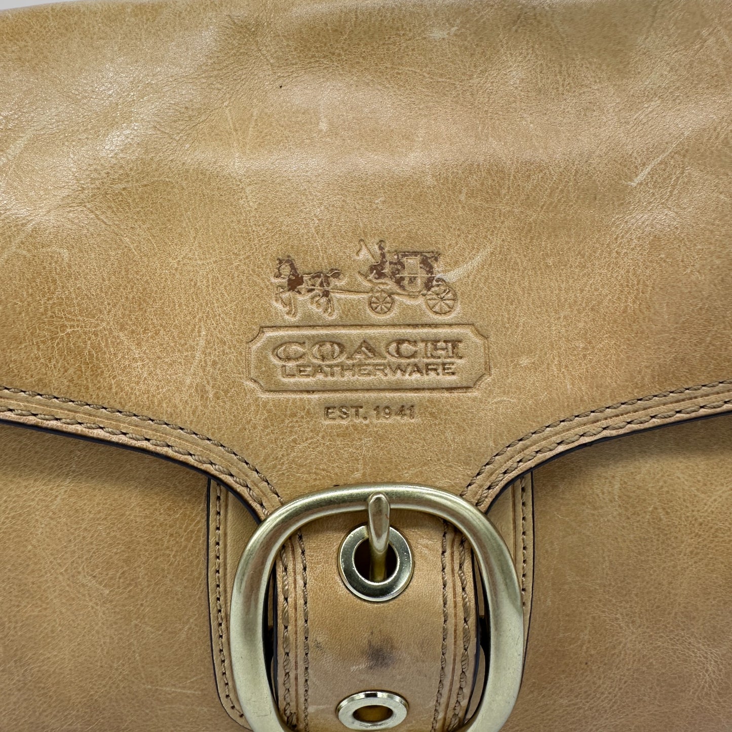 Vintage Coach 11768 Soho Bleecker Schultertasche mit Überschlag