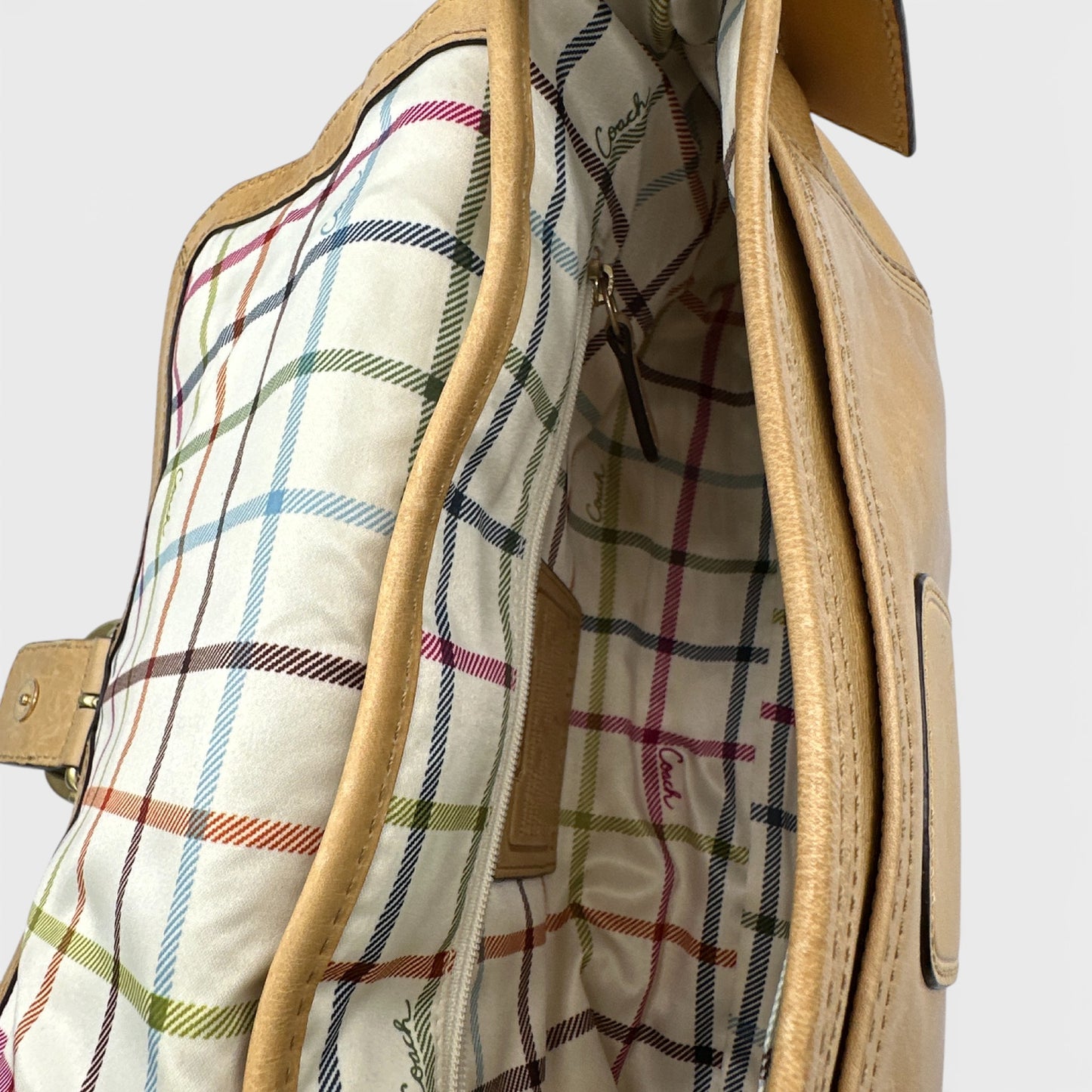 Vintage Coach 11768 Soho Bleecker Schultertasche mit Überschlag